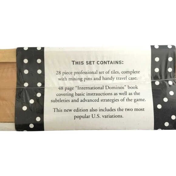 VTG Factory Sealed International 28 Piece Domino Strategies Book Travel Case DAD - Picture 5 of 7